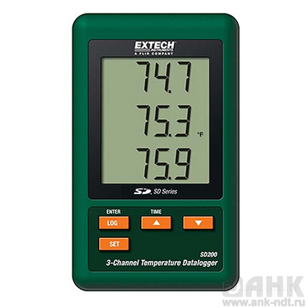 3-канальный регистратор температуры Extech SD200