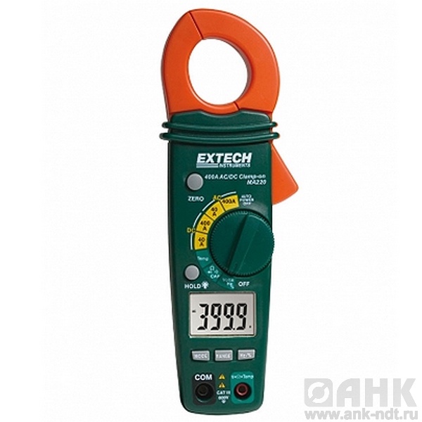 Токоизмерительные клещи Extech MA220 на 400А + определение емкости, частоты и температуры