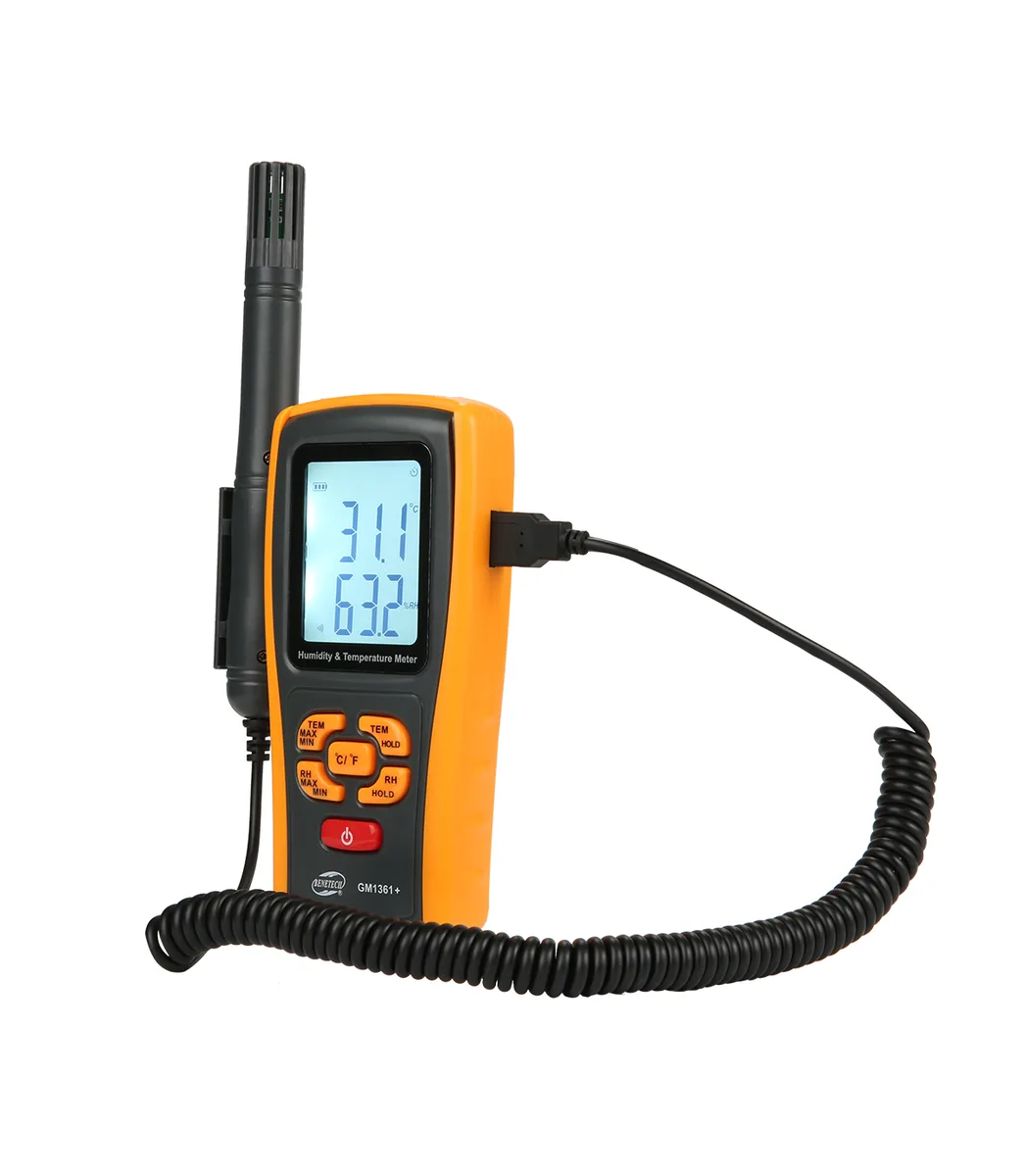 Измеритель влажности и температуры BENETECH GM1361+