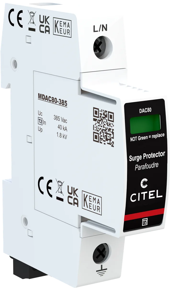 Устройство защиты от импульсных перенапряжений Citel DAC80S-10-385 (821210521), тип 2, Imax 80 кА